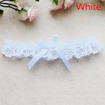Красивое сексуальное кружевное кольцо на бедро в стиле принцессы, аксессуары для подвязок, рукава для шеи и ног белый