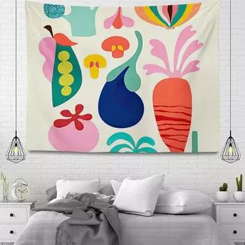 Красивое украшение для дома, комнаты, богемный подвесной большой тканевый осенний простой ковер для спальни, скандинавские богемные растения 100x75cm