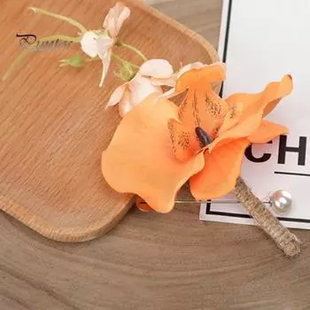 Красивое вечернее платье из нержавеющей стали, свадебный корсаж, шафер, свадебный корсаж, аксессуары для жениха белый