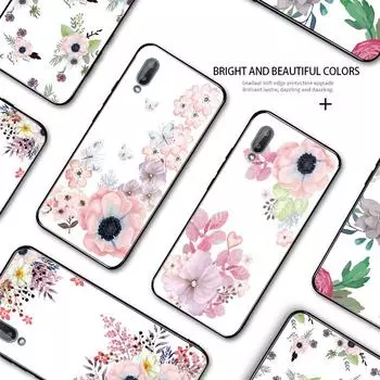 Красивые акварельные цветы Мягкий силиконовый чехол для телефона из ТПУ Samsung A01