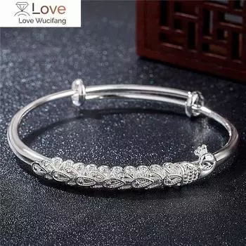 Красивые браслеты с подвесками Phoenix 999 пробы, серебряные браслеты-манжеты для женщин, модные аксессуары для вечеринок и свадеб, ювелирные изделия, подарки