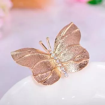 Красивые броши-бабочки с насекомыми, ювелирные изделия с кристаллами для женщин, юбка для девочек, шарф, свитер, пальто, аксессуары для одежды