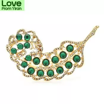 Красивые броши в виде перьев для женщин, унисекс, классические цветные листочки, праздничные офисные броши, булавки, подарки красный