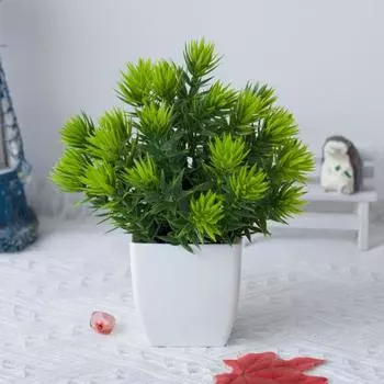 Красивые цветные украшения без полива, украшение на подоконник, искусственный бонсай, домашний декор, имитация растения белый