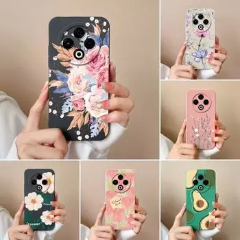 Красивые цветочные чехлы для Tecno Pop 9 Camon 30S Sprak 20 30 Pro 30C Spark GO 1 2025 4G 5G Чехлы Симпатичные авокадо Мягкий силиконовый анти-падения корпус для Tecno Tecno Spark 30 4G