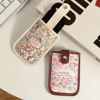 Красивые цветочные сумки для карточек, красочные цветы, материал PU, удобный держатель для карт, сумка для хранения удостоверений личности банковских карт для женщин