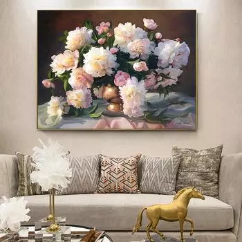 Красивые цветы, настенные художественные картины на холсте, современный эстетический пейзаж, минималистичный постер, фотографии для гостиной, домашнего декора 20x30cm