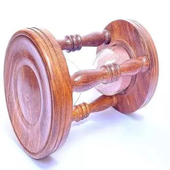 Красивые деревянные 5-дюймовые песочные часы, красивый подарок и домашний декор