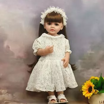 Красивые детские куклы-принцессы для девочек Бетти с прямыми ножками, стоячая кукла реборн, 22 дюйма, 55 см, полностью силиконовые Bofdy, куклы для новорожденных, подарки на день рождения для девочек full silicone girl