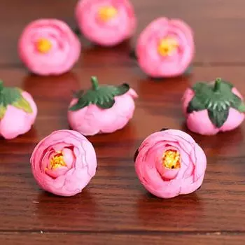 Красивые головки искусственных цветов, красочные, долговечные, изысканные H