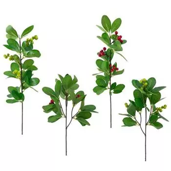 Красивые искусственные растения, не засохшие, сохраняющие свежесть реквизит для фотографий A красный