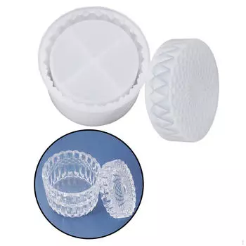 Красивые коробки, силиконовые украшения с круглой эпоксидной смолой, хранилище и цветочный горшок для смолы