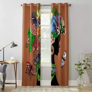 Красивые модные женские оконные шторы для гостиной, спальни, роскошные современные кухонные шторы, тканевые шторы 135W x 60H(cm) x1