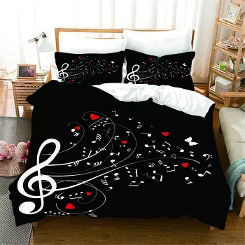 Красивые музыкальные инструменты, гитары, игровые контроллеры, 90 матовых постельных принадлежностей, гостиничные спальни, настраиваемые EU Double(200x200cm)