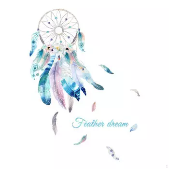 Красивые наклейки на стену Dream Net для гостиной, съемные перья из ПВХ 40 cmx60 cm