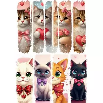 Красивые нашивки с кошками на одежде Термопечать Животные Наклейки на одежду Футболки Толстовки Сделай сам Термоперенос Термоперенос