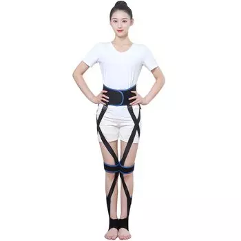 Красивые ноги и коррекция высоты колена и голени унисекс [BERESHITH] увеличение! Пояс O-образного/X-образного кроя, леггинсы, (Л, синий) синий