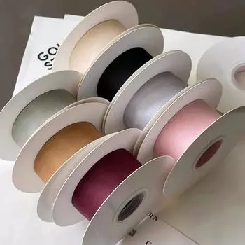 Красивые полупрозрачные шифоновые ленты шириной 2,5 см, самодельные банты для украшения праздничных подарочных коробок 18 meters светло-фиолетовый