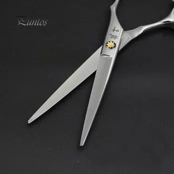 Красивые секретные стальные плоские ножницы для волос, ножницы для стрижки, парикмахерский инструмент 6.5 inch серебряный