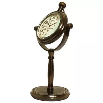 Красивые старинные латунные настольные часы Настольные часы Антикварные морские часы из латуни S коричневый