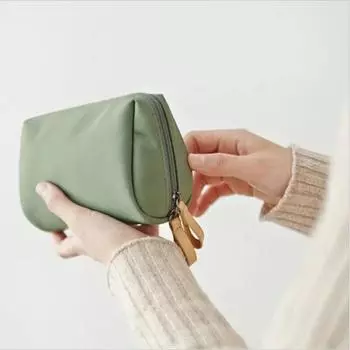 Красивые женские косметички, довольно однотонные модные косметички из водонепроницаемой ткани, винтажные сумки на молнии из искусственной кожи 16x10x6.5cm чёрный