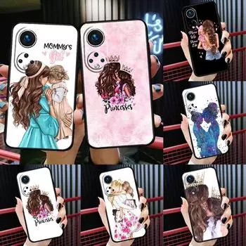 Красивый чехол для телефона Huawei P20 P30 P40 Lite Pro P Smart 2019 Nova 9 5T, чехол для телефона Honor 50 8X 9X 10i, для мамы, дочки и сына Mate 20 Lite