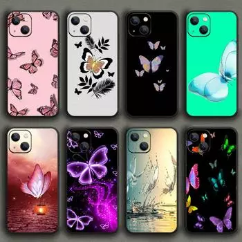 Красивый чехол для телефона с бабочкой для iPhone Samsung Galaxy Redmi Xiaomi Oppo OnePlus Note SA 7 8 9 10 11 12 13 14 20 21 22 23 53 54 Pro Max Plus Ultra iPhone 6 or 6S