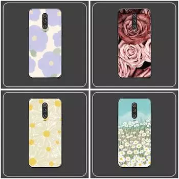 Красивый чехол для телефона с цветочным рисунком для Redmi 9A 8A 6A Note 9 8 10 11S 8T Pro Max 9 K20 K30 K40 Pro PocoF3 Note11 5G чехол redmi note8T
