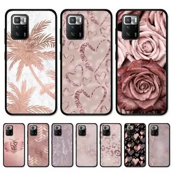 Красивый чехол для телефона с золотой розой для Redmi Note 10 9 8 6 Pro 8T 5A 4X X 5 Plus 7 7A 9A K20 Redmi Note11 5g