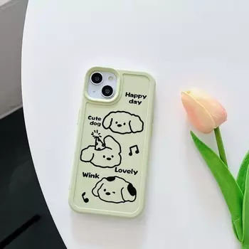 Красивый чехол для телефона «Три собаки», милый, счастливый, счастливый, для Iphone 13 Pro Max Xsmax X Xr 11 12 Promax, силиконовая мягкая задняя крышка с музыкальным щенком For iphone 13 pro