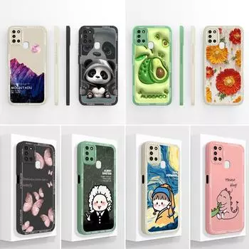 Красивый чехол с изображением авокадо для Samsung A02 M02 A03 A04 M04 A10 A12 M12 A13 A14 A20S A21S Креативный стиль Силиконовый мягкий чехол с изображением милой панды для Samsung Capa Samsung A21S