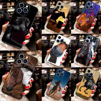 Красивый чехол с изображением лошади для Apple iPhone 11 14 12 Pro Max mini XS XR X 8 7 Plus SE 2020 13 Pro, чехол для телефона, капа iPhone 12 mini