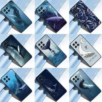 Красивый чехол с изображением синего кита для Huawei Nova 5T P20 P30 P40 Lite P50 Pro P Smart 2021 Honor X8 X7 X9 50, чехол Huawei P20