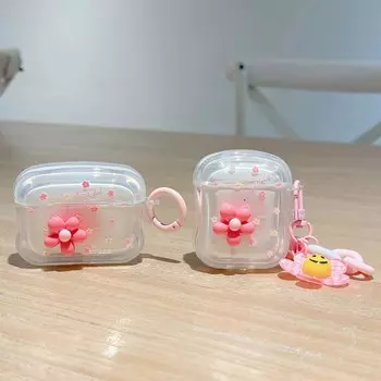 Красивый цветок Ins 3d рельефный мультяшный беспроводной Bluetooth чехол для наушников для Apple Airpods 3 Pro 2nd 2 1, милый чехол для зарядки For Airpods 1 2