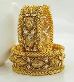 Красивый дизайн позолоченных медных браслетов 2.2 золотой