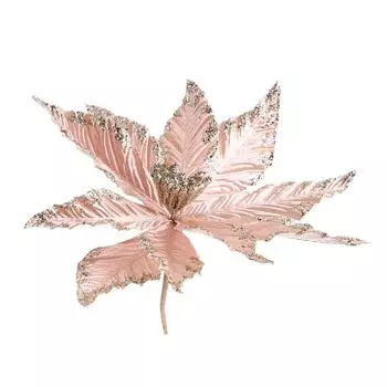 Красивый для дома, вечеринки, сада, рождественский цветок, рождественский декор, блестящий подвесной декор для рождественской елки золотой