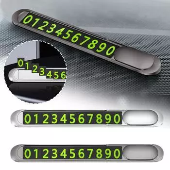 Красивый и простой временный номерной знак для парковки, экономичные номера, красивые автомобильные аксессуары, практичные 6 с упрощенным L0F6 темно серый