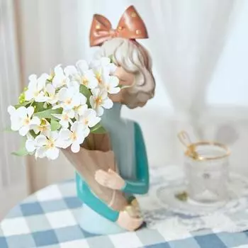 Красивый искусственный цветок, экологически чистый, украшающий, не требует полива фиолетовый