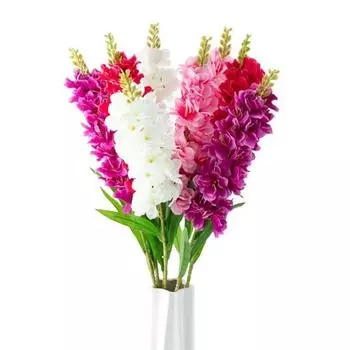 Красивый искусственный цветок, устойчивый к выцветанию, экологически чистый, декоративный белый