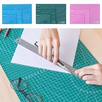 Красивый коврик для резки, подставка для резки ПВХ, подставка для инструментов «сделай сам», A3, A4, A5, 1 шт., разделочная доска, самовосстанавливающийся ручной инструмент для горячего пэчворка, инструменты для пэчворка A3, двусторонние A3 синий