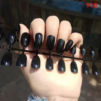 Красивый множественный тип сплошного цвета лака для ногтей поддельные наклейки для ногтей