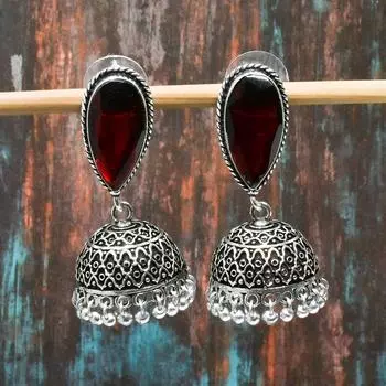 Красивый мозамбикский гранат, ювелирные серьги ручной работы из стерлингового серебра 925 пробы с драгоценными камнями 1.70 Inches красный