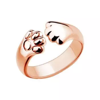 Красивый Палец Кольцо Лапа Женский Нежный серебряный