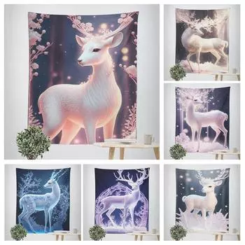 Красивый палевый декоративный гобелен, декор для дома, стены, офиса, гостиной, гобелен 100x75cm