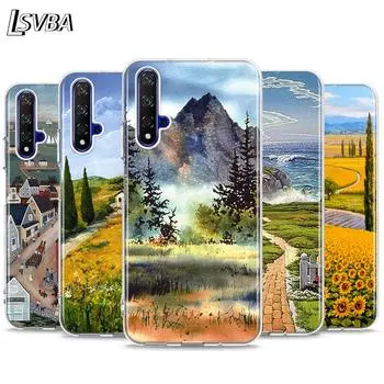 Красивый пейзаж с масляной живописью, силиконовый чехол для телефона Honor 20 20S 20E 8 8A Prime 8X MAX 8C 8S 7A 7C 7S Pro Honor 7C(5.7inch)