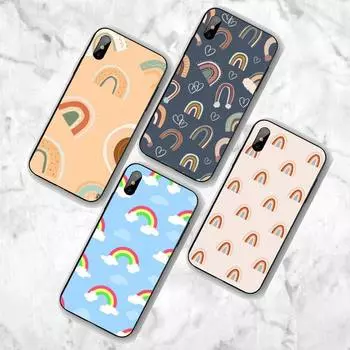 Красивый радужный чехол для телефона Huawei G7 G8 P7 P8 P9 P10 P20 P30 Lite Mini Pro P Smart Plus Cove Fundas P20Lite