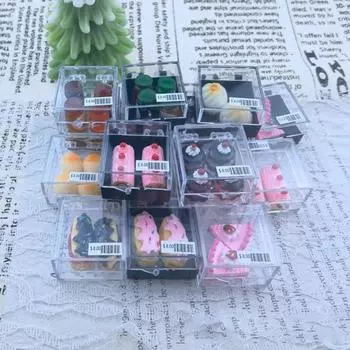 Красивый реалистичный торт для кукольного домика тонкой работы 1:12 миниатюрных кукольных наборов для варенья, аксессуаров, игрушек для микропейзажа L