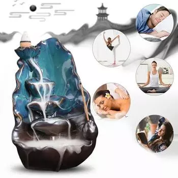 Красивый резной легкий держатель для благовоний, дымовой фонтан, водопад для рабочего стола