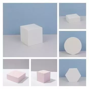 Красивый стол для фотографий, привлекательный куб, 4 стиля, многоразовый A белый