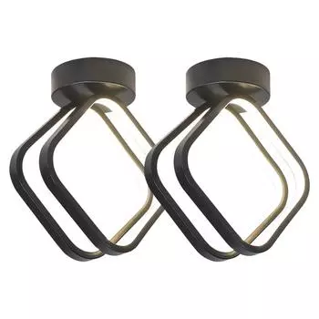 Красивый светодиодный потолочный светильник 18 Вт от 2800 до 8000 К акриловый потолочный светильник трехцветная люстра с регулируемой яркостью для спальни, кухни, прихожей